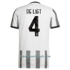 Camiseta de fútbol Juventus De Ligt 4 Primera Equipación 2022-23 - Hombre